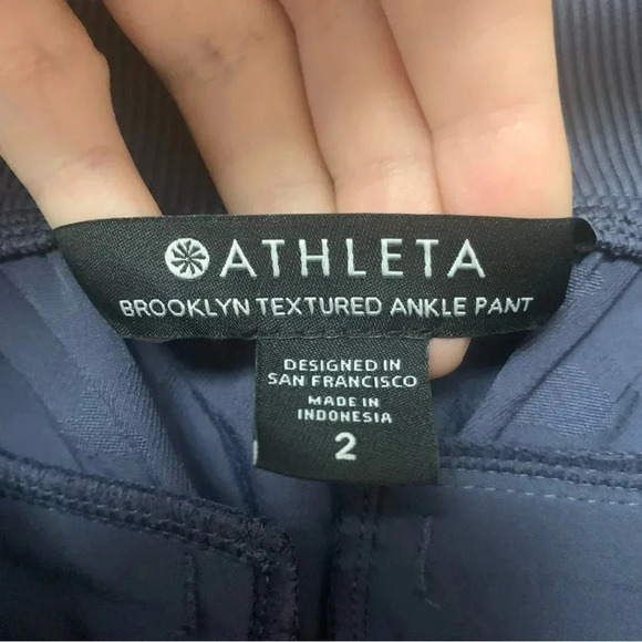 Athleta Brooklyn Textured Ankle Pant Size 2 - Picture 13 of 14